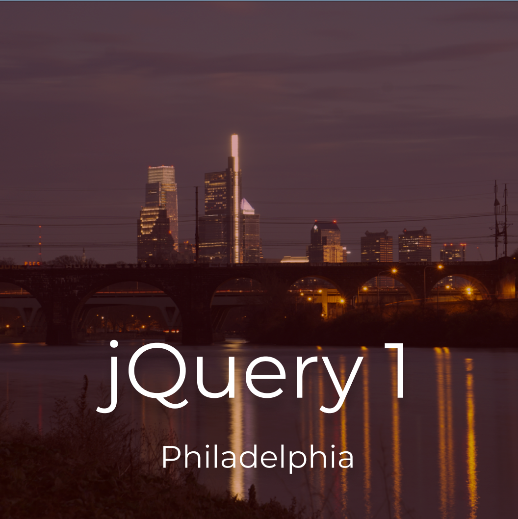 JQuery 1 - Philadelphia