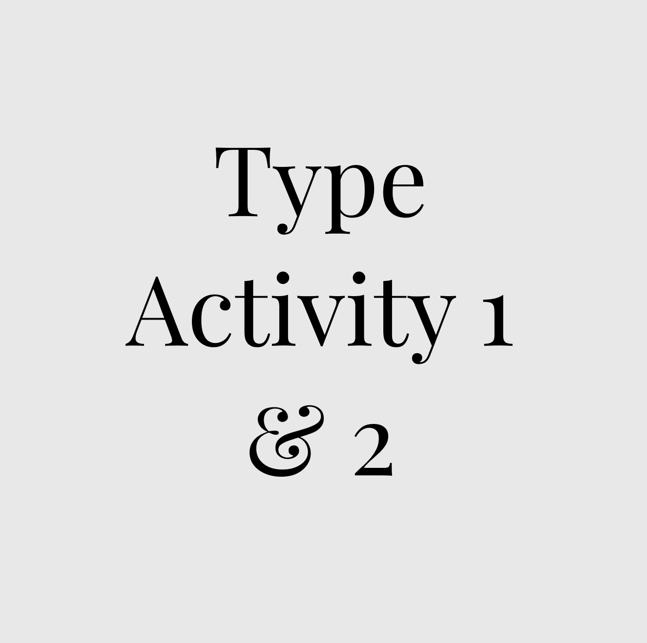 Type Activity